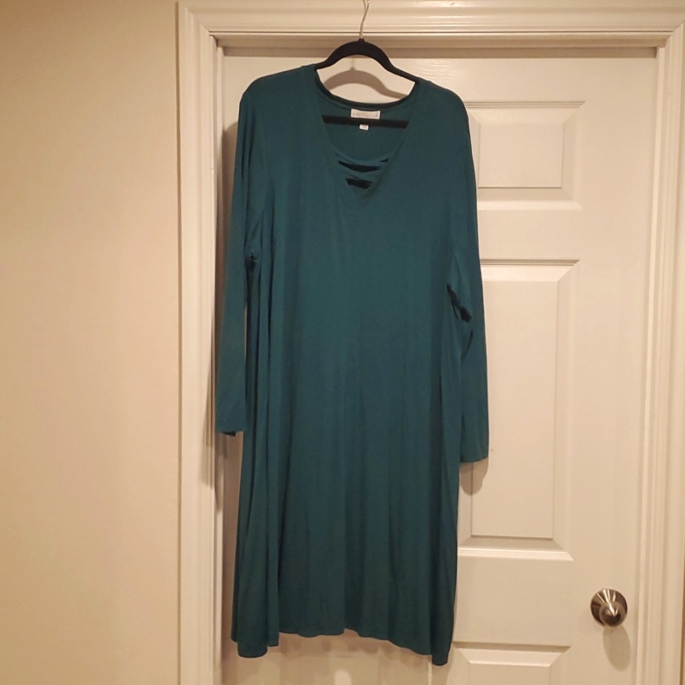 Plus size Jade green dress